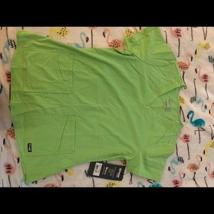 greys anatomy kiwi scrub top size small